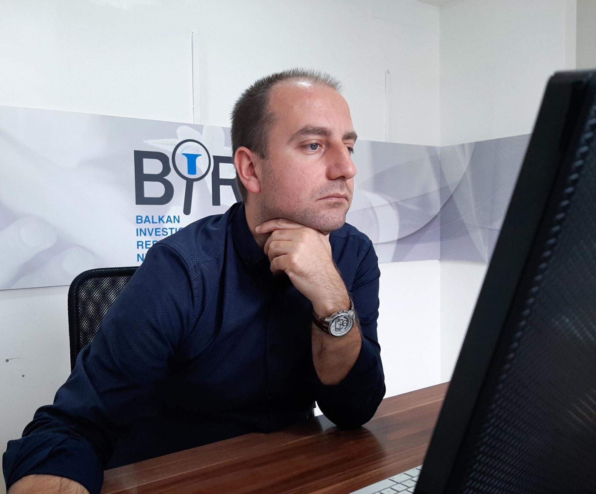 Semir Mujkić, editor jefe del Balkan Investigative Reporting Network en Bosnia.